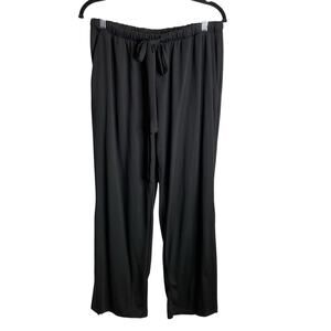 Acting Pro Women's Black Wide Leg Palazzo Pants Size XL Stretchy Flowy Staples